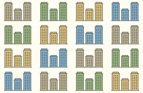 Isolated building icon vector background. Ilustración de archivo