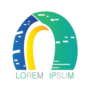 Isolated building logo Ilustración de archivo