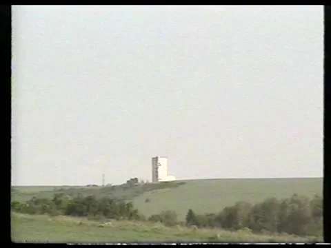 Isolated Building In Open Landscape Stock Footage 336301646