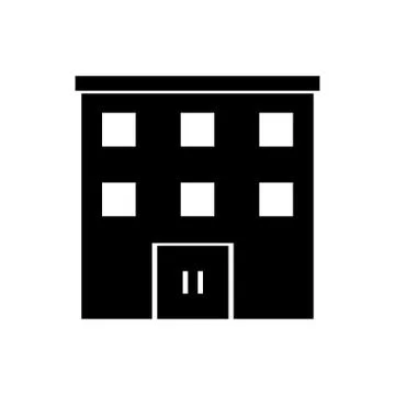 Isolated building with windows design Ilustración de archivo