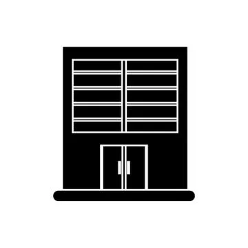 Isolated building with windows design Ilustración de archivo