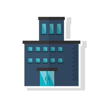 Isolated building with windows design Ilustración de archivo