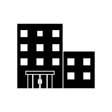 Isolated building with windows design Ilustración de archivo