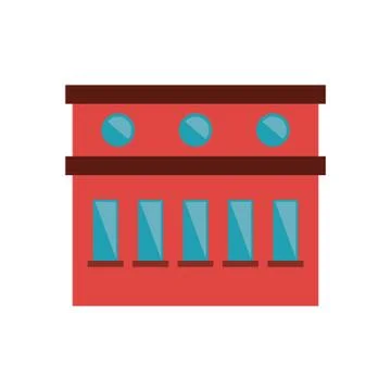 Isolated building with windows design Ilustración de archivo