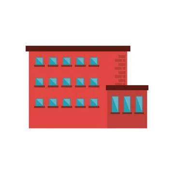 Isolated building with windows design Ilustración de archivo