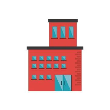 Isolated building with windows design Ilustración de archivo