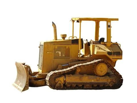 Isolated bulldozer Fotos Stock
