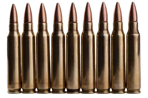 Isolated bullets Stock Photos
