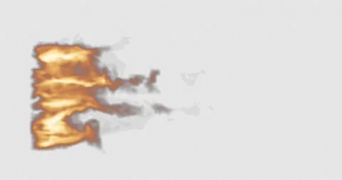 Isolated burning fire flame overlay on black background with alpha channel Stock Footage 237363815