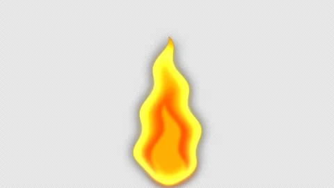 Isolated burning flame 4k transparent alfa channel used for fire video effect Video stock 330632839