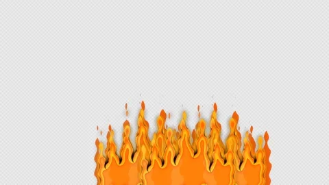 Isolated burning flame 4k transparent alfa channel used for fire video effect Video stock 330636802