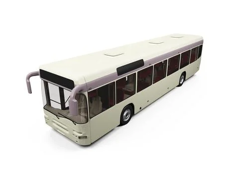 Isolated bus on white background Stock Illustration
