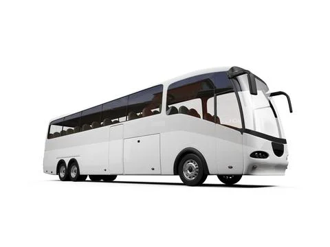 Isolated bus on white background Stock Illustration