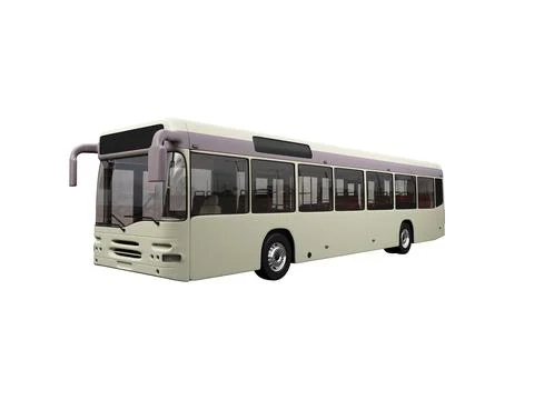 Isolated bus on white background Stock Illustration