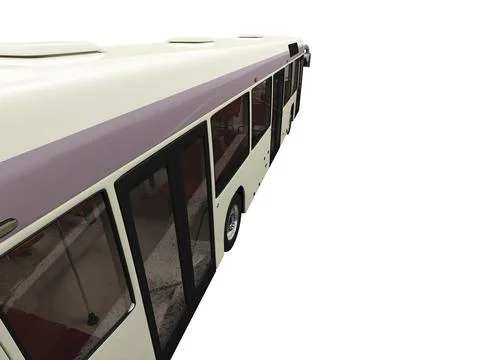 Isolated bus on white background Stock Illustration