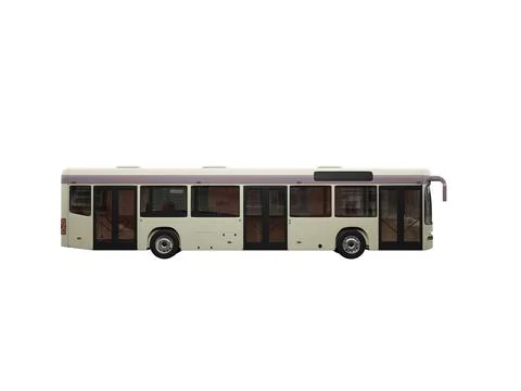 Isolated bus on white background Stock Illustration
