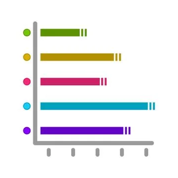 Isolated business data graph Stock Illustration