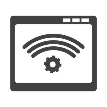 Isolated business icon Illustrazione stock