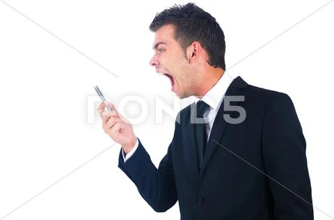Isolated business man Stock Photos