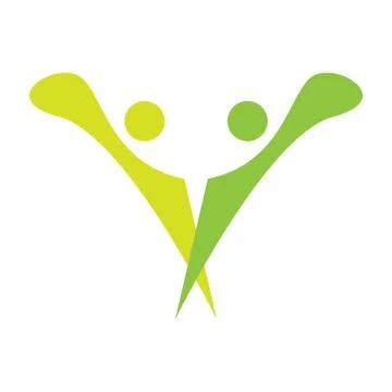 Isolated business teamwork logo Stock Illustration
