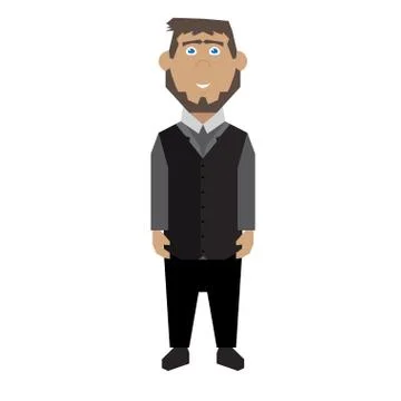 Isolated Businessman Stock Illustration