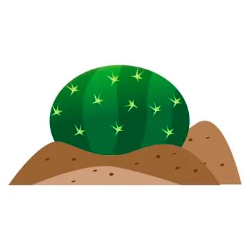 Isolated cactus icon Stock Illustration