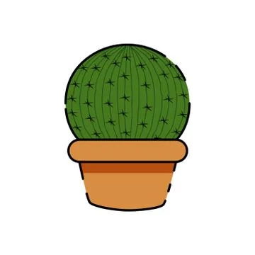 Isolated cactus icon Stock Illustration