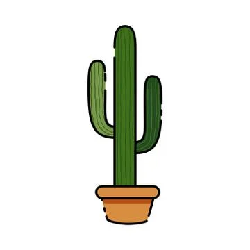 Isolated cactus icon Stock Illustration