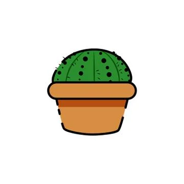 Isolated cactus icon Stock Illustration