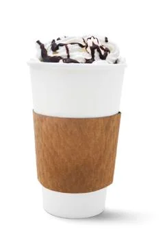 Isolated Cafe Mocha Stock Photos