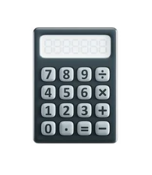 Isolated calculator Stock Illustration