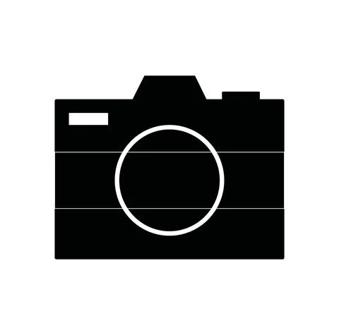 Isolated Camera Icon with Flat Design. Stock Illustration