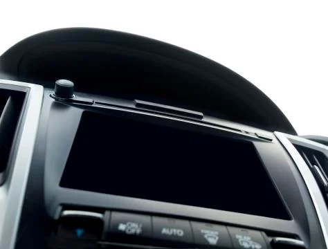 Isolated car dashboard. Fotos de archivo