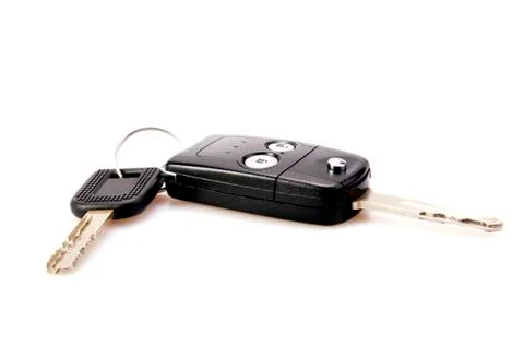 Isolated car keys Stock Photos