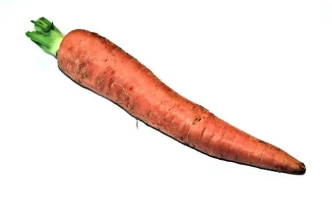 Isolated carrot closeup Stock Photos