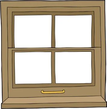 Isolated cartoon window Stock Illustration