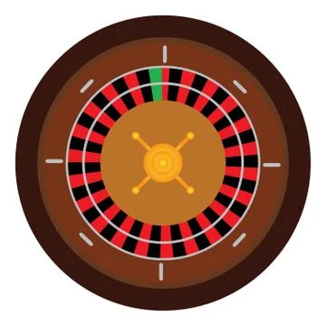 Isolated casino roulette Stock Illustration