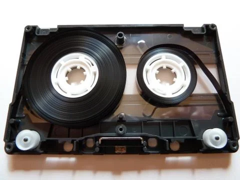 Isolated cassette innards Stock Photos