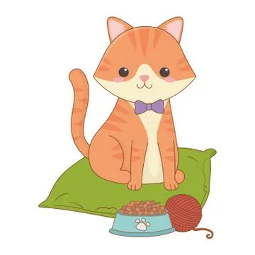 Isolated cat cartoon design vector illustrator Stock Illustration