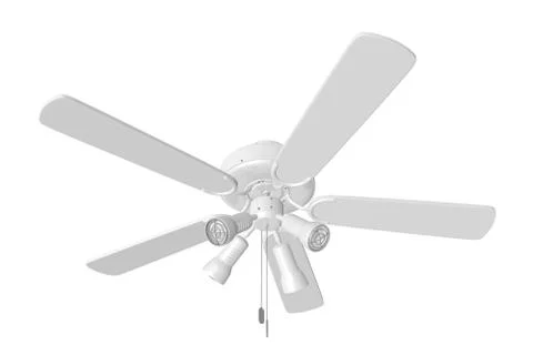 Isolated ceiling fan Stock Photos