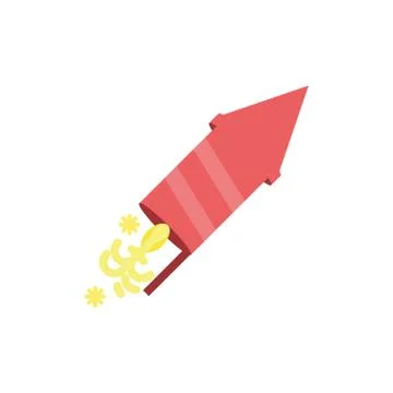 Isolated celebration firework vector design Stock Illustration