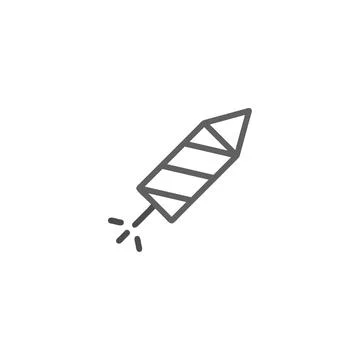 Isolated celebration icon rocket for event vector illustration design repre.. Stock Illustration