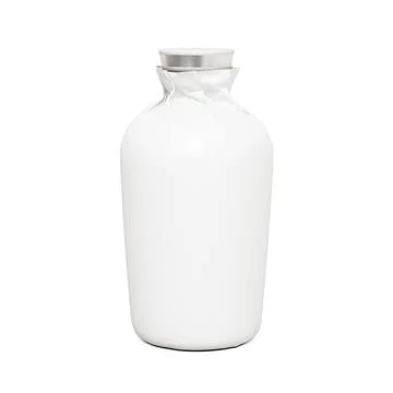 An isolated ceramic bottle image on a white background Stock Illustration