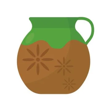 Isolated ceramic jug icon Stock Illustration
