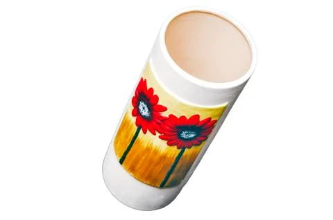 Isolated ceramic vase Stock Photos