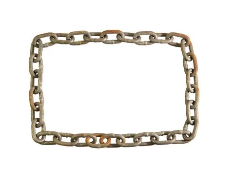 Isolated chain loop 스톡 사진