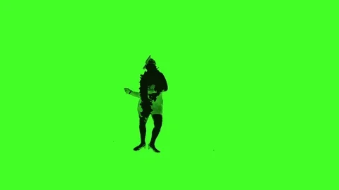 Isolated charleston dancer silhoutte Stock-Footage 74107632