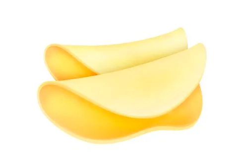Isolated cheese. Cheese slice isolated on white background with clipping path Stock Illustration