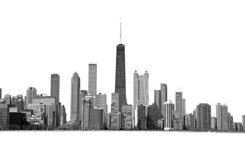 Isolated Chicago Foto stock