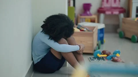 Isolated Child in Playroom 库存影片 337642766